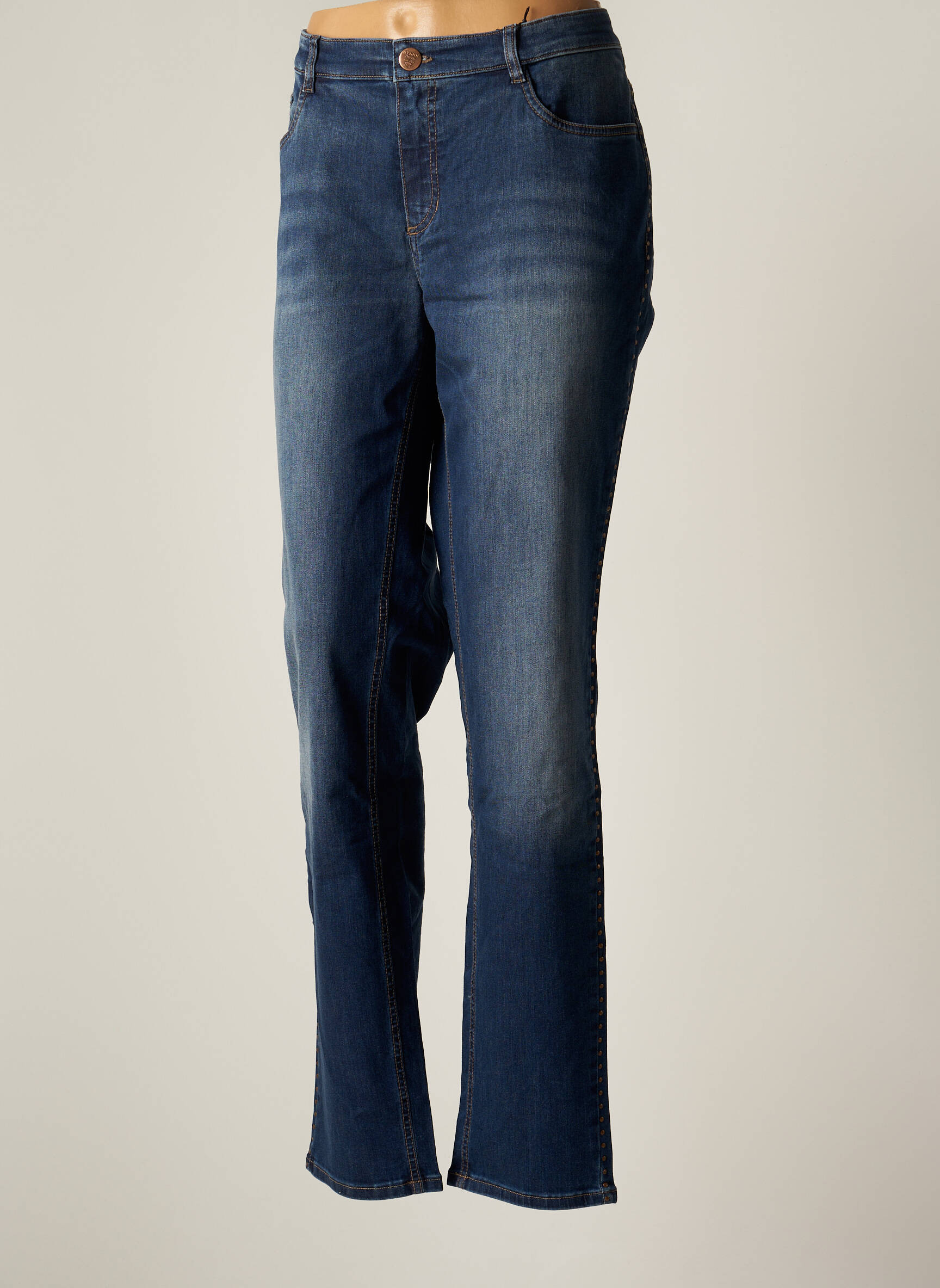 Stark Jeans Coupe Droite Femme couleur bleu