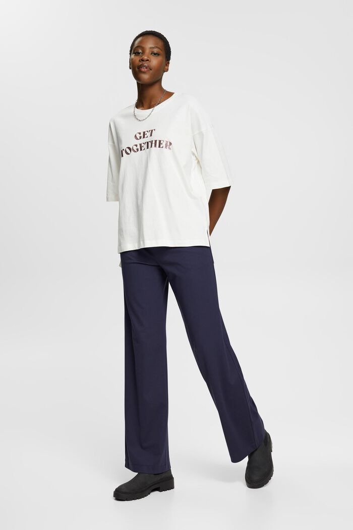 T-Shirt mit Glitzerprint