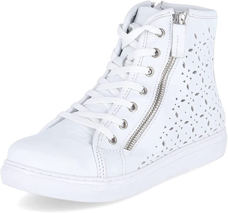 ESGANO Stiefeletten weiss