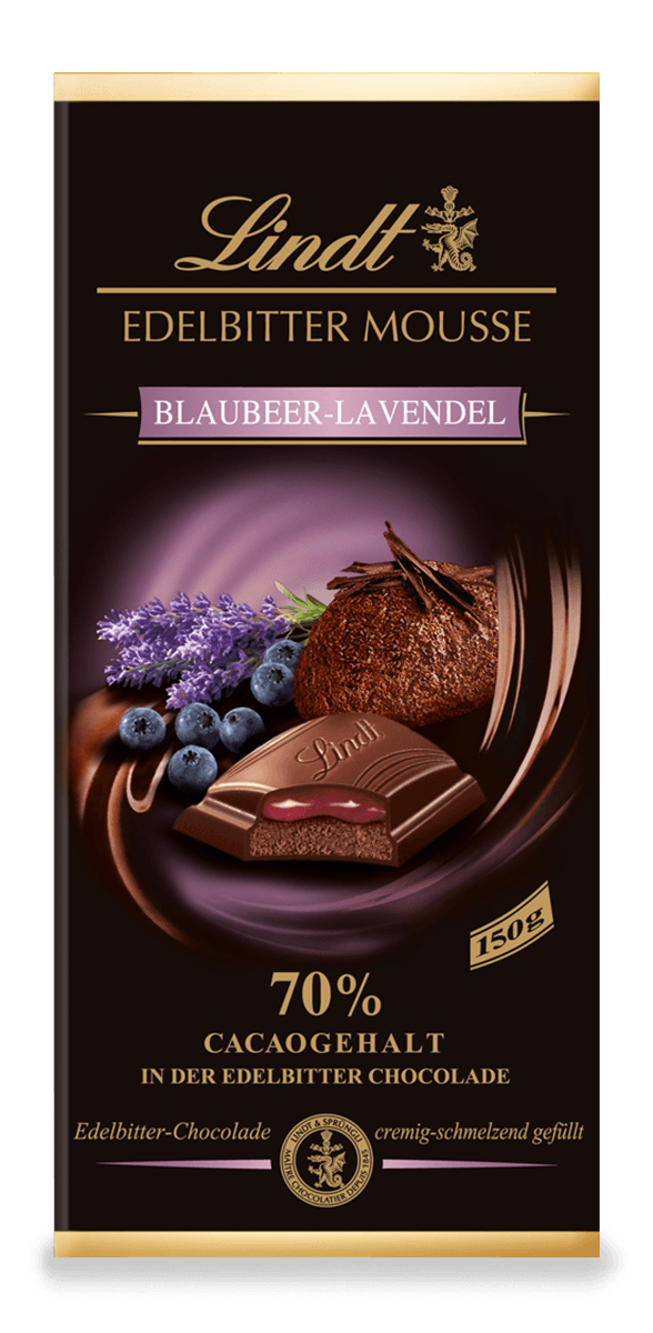Edelbitter Mousse Blaubeer-Lavendel, 150g
