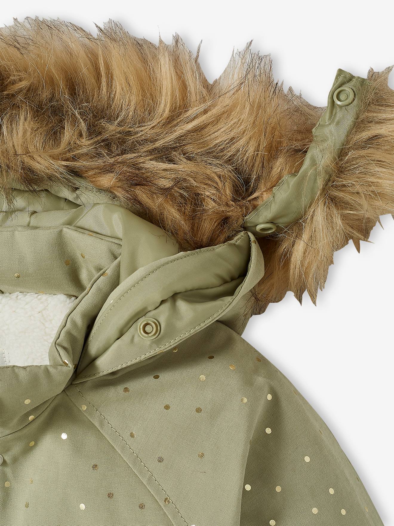 Vertbaudet Mädchen Jacke mit Recycling-Polyester - hellgrün