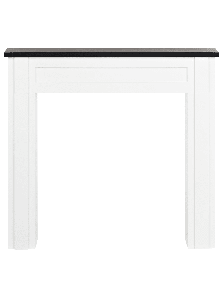 Beliani Kaminumrandung BAUDIN in Weiß - (W) 110 x (H) 100 x (L) 22 cm günstig kaufen onesize