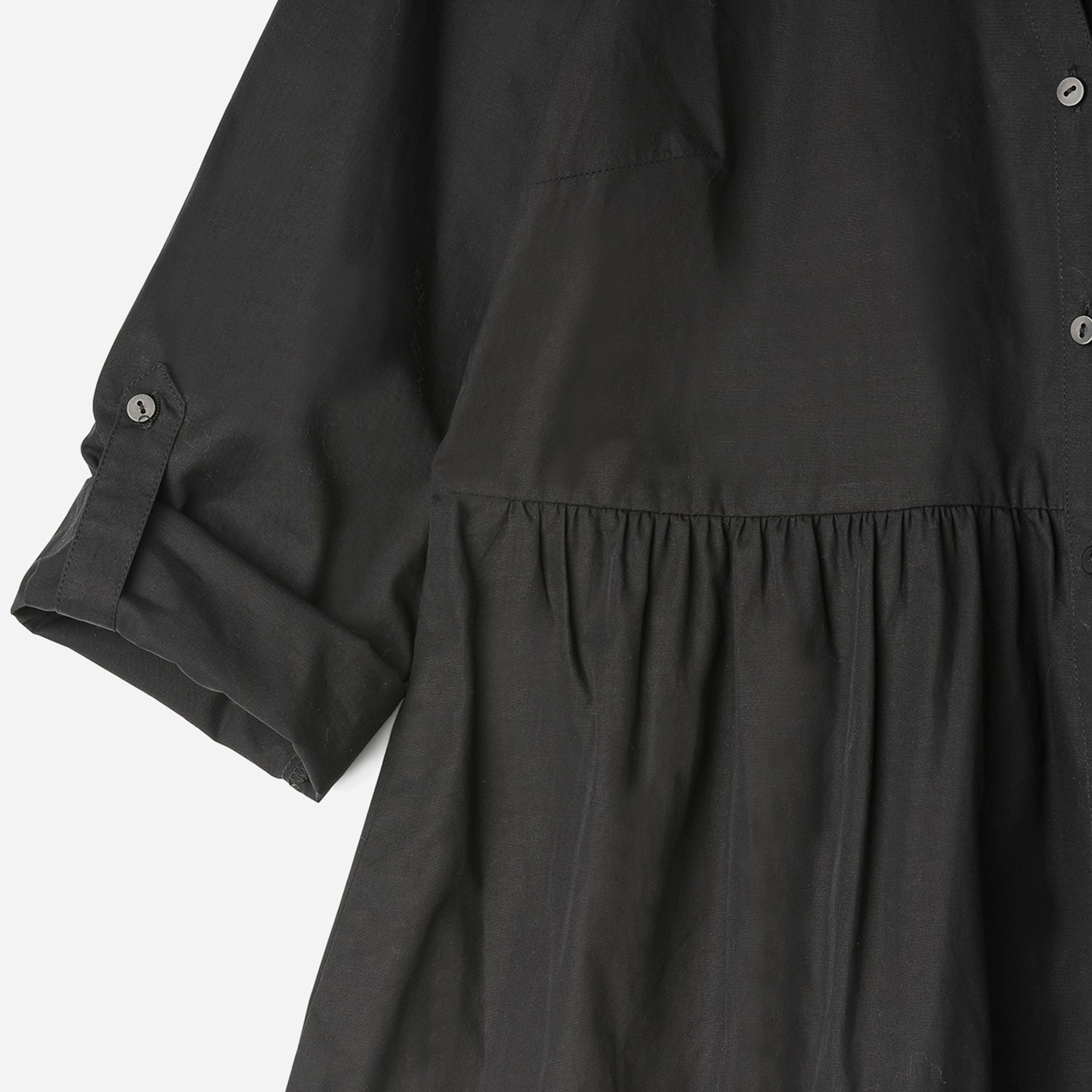 Robe chemise TEXTO noire évasée