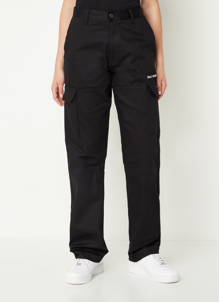Daily Paper Ecorgo pantaloni cargo a vita alta e gamba dritta con logo