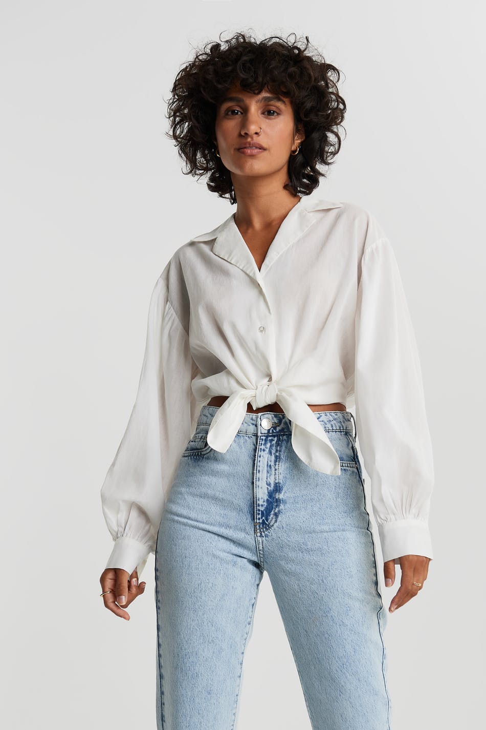 Monica tie blouse