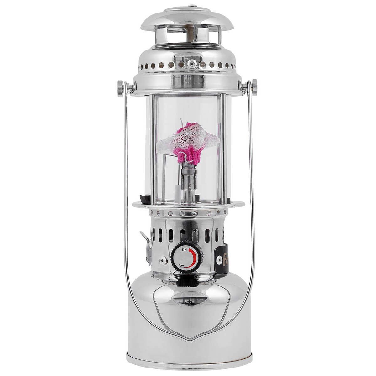 Gaslampe mit Piezo Zündung und Reflektor