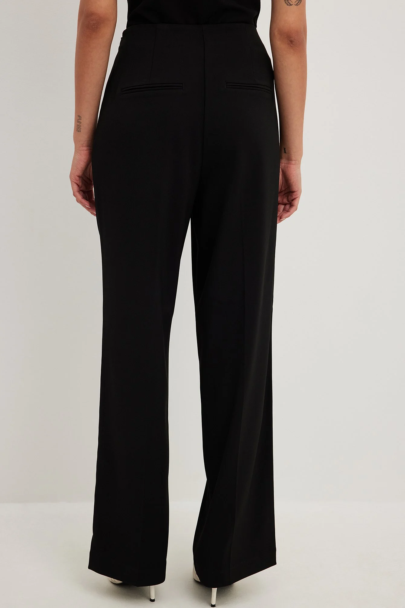 Tailored Darted High Waist Suit Pants