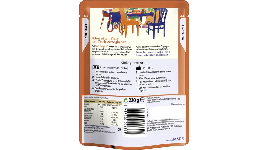 Ben's Orininal™  Express Langkornreis 220 g