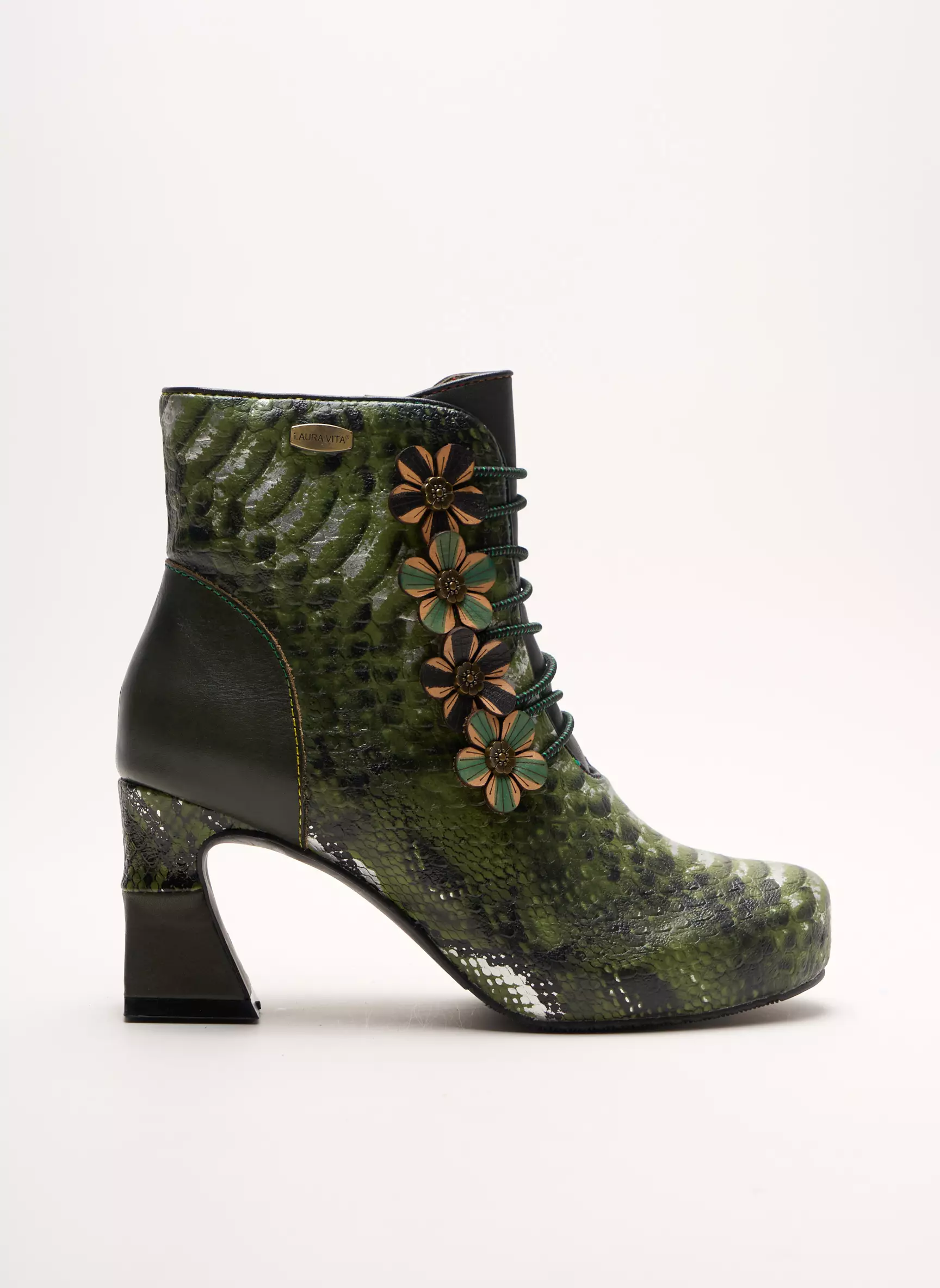 Laura Vita Bottines Femme couleur vert