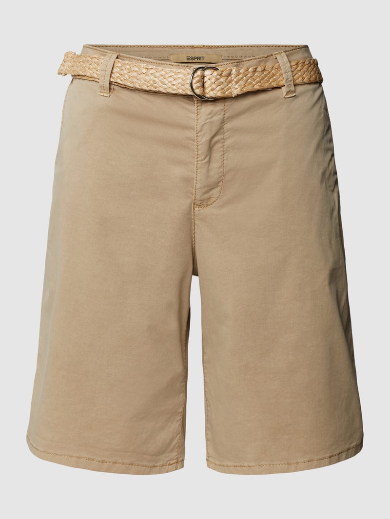 Shorts mit Gürtel in sand