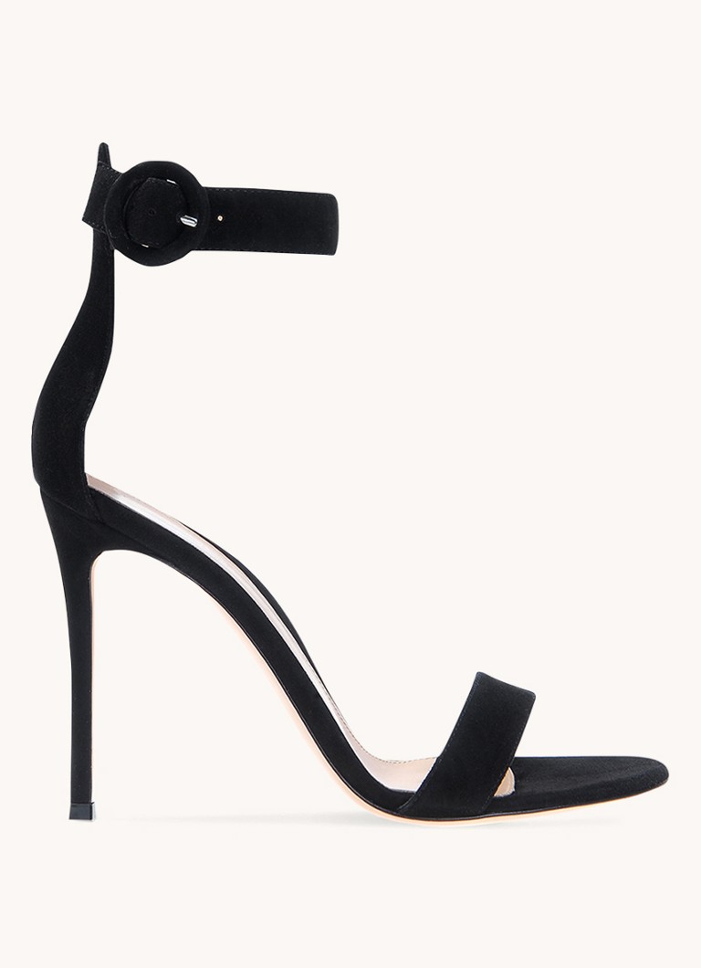 Sandale Gianvito Rossi Portofino din piele intoarsa