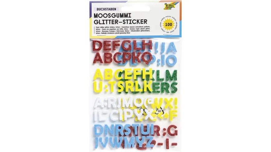 folia Glitter-Moosgummi Buchstaben