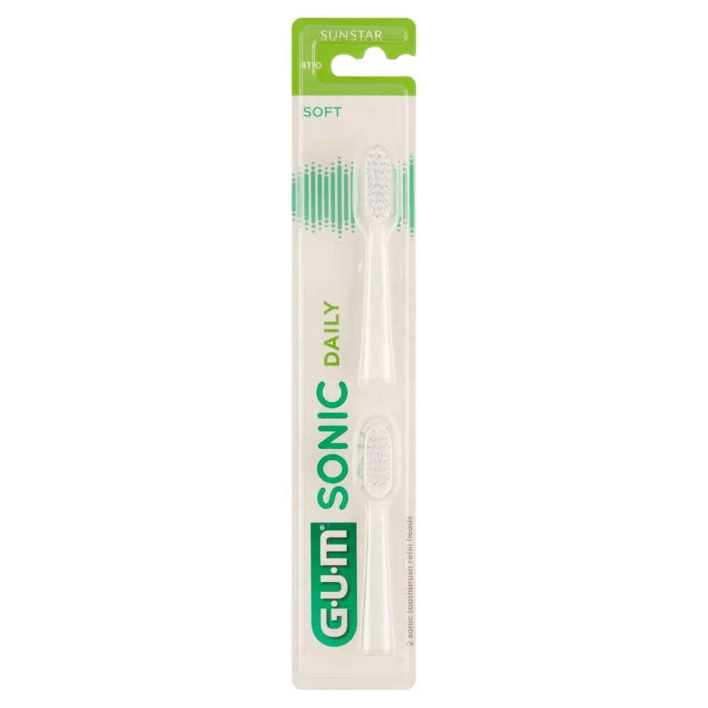 Κεφαλές οδοντόβουρτσας Gum Sonic Daily Sonic, λευκές