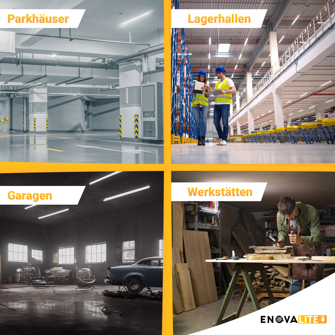 ENOVALITE LED Feuchtraumleuchte PRO, 120 cm