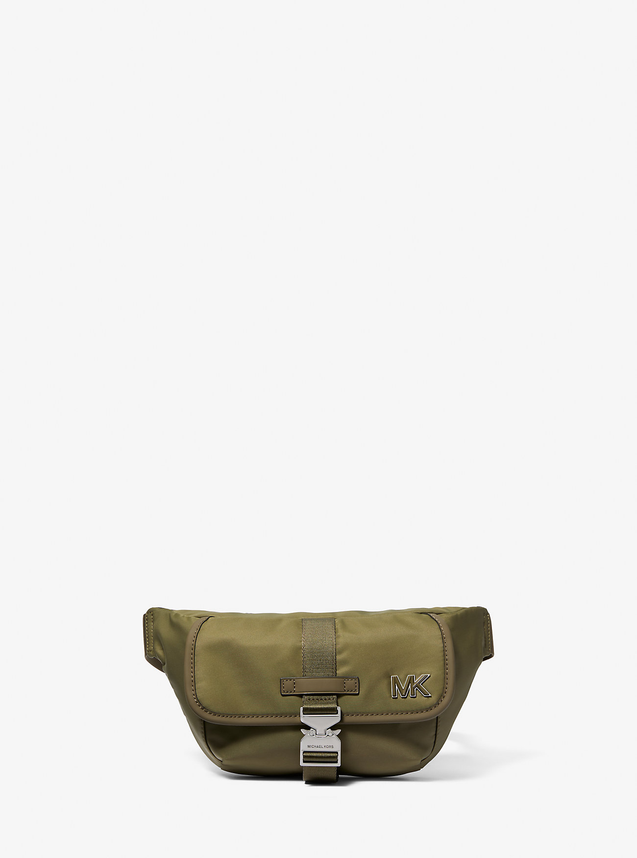 Marsupio a tracolla Eli in nylon stile aviatore - VERDE SAFARI