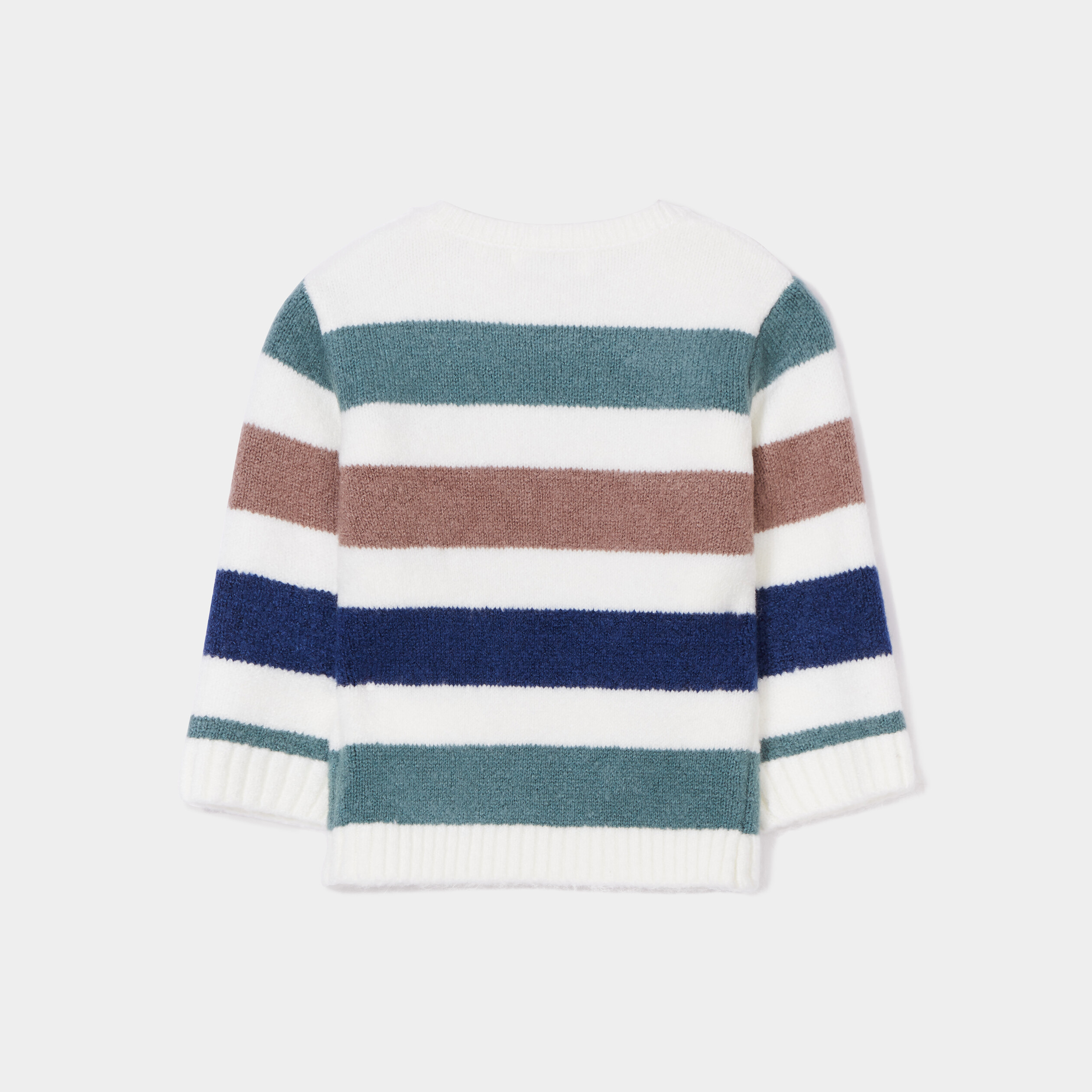 Pull boutonné manches longues Creeks ecru bébé garçon | La Halle