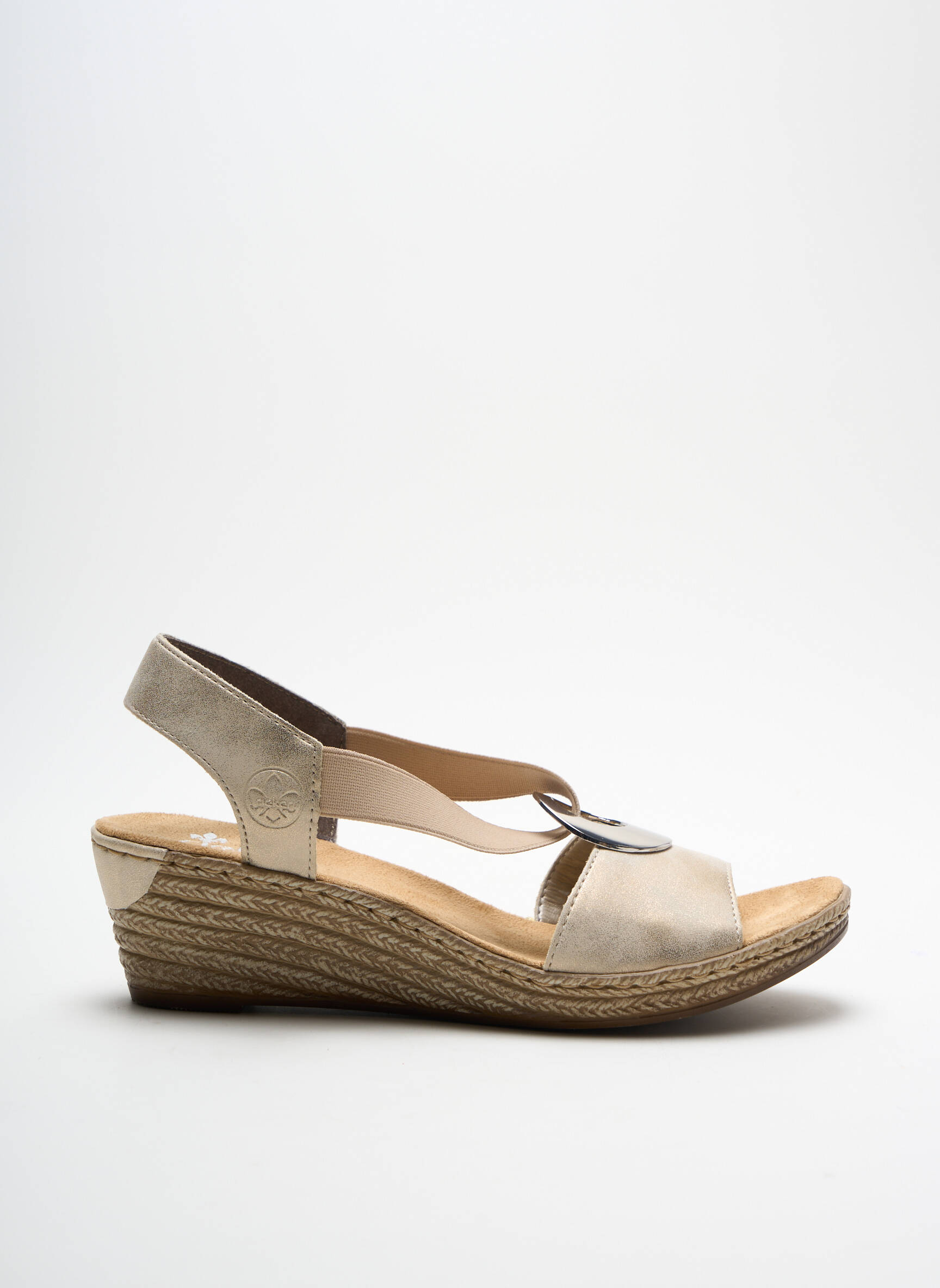 Rieker Sandales Nu Pieds Femme couleur beige