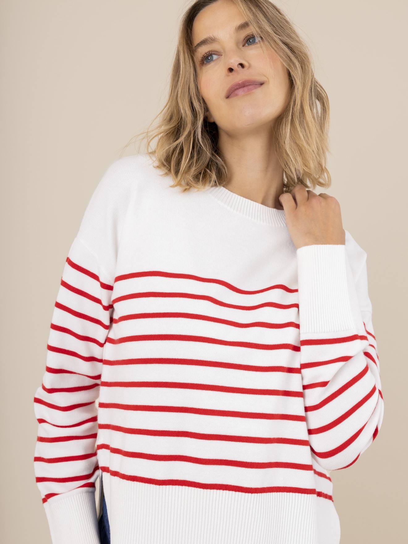 Envie de Fraise Pullover für Schwangerschaft & Stillzeit ERWAN ENVIE DE FRAISE - wollweiß