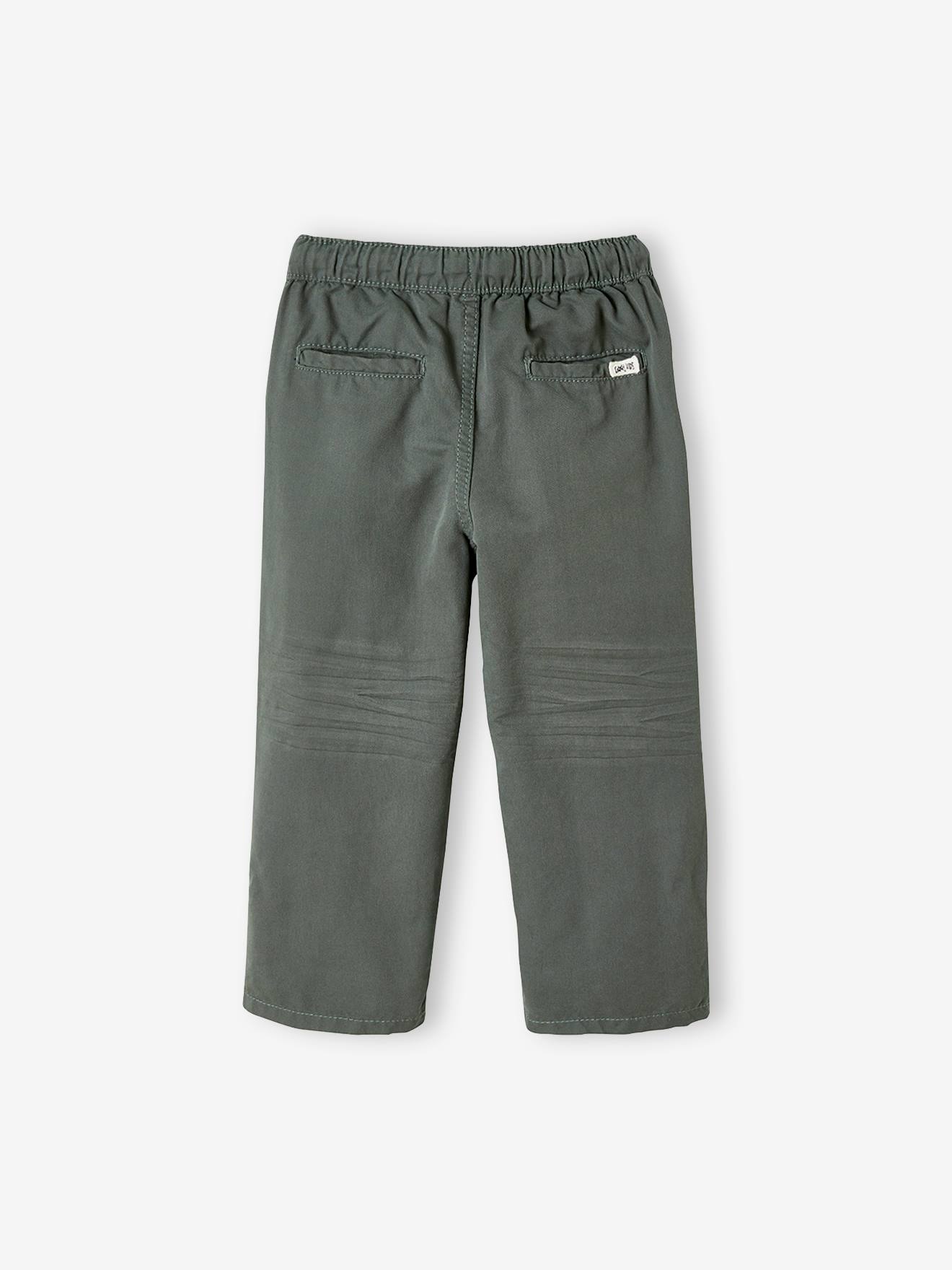 Vertbaudet Die UNVERWÜSTLICHE, robuste Jungen Hose zum Krempeln - dunkelkhaki