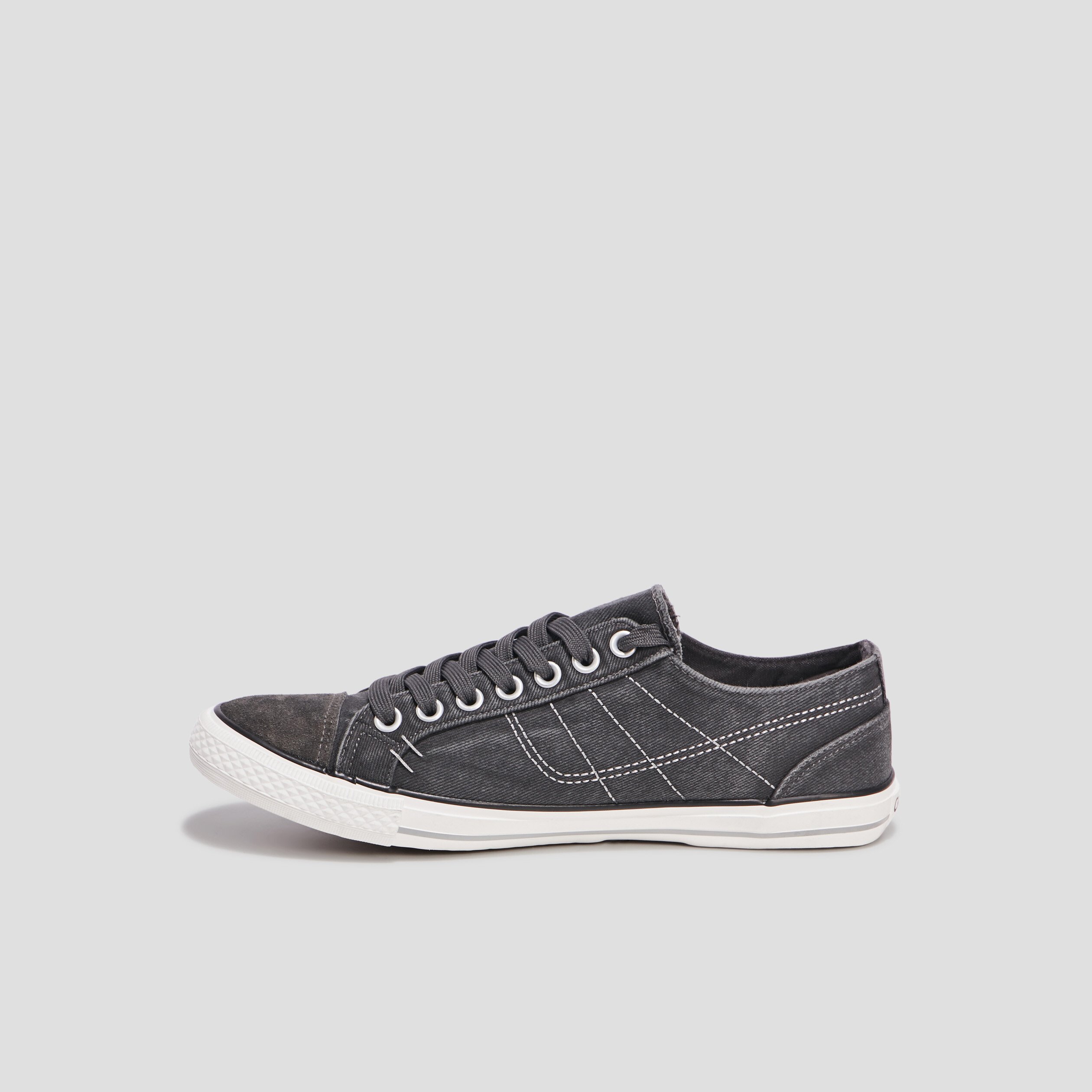 Tennis en toile à lacets Creeks gris homme | La Halle