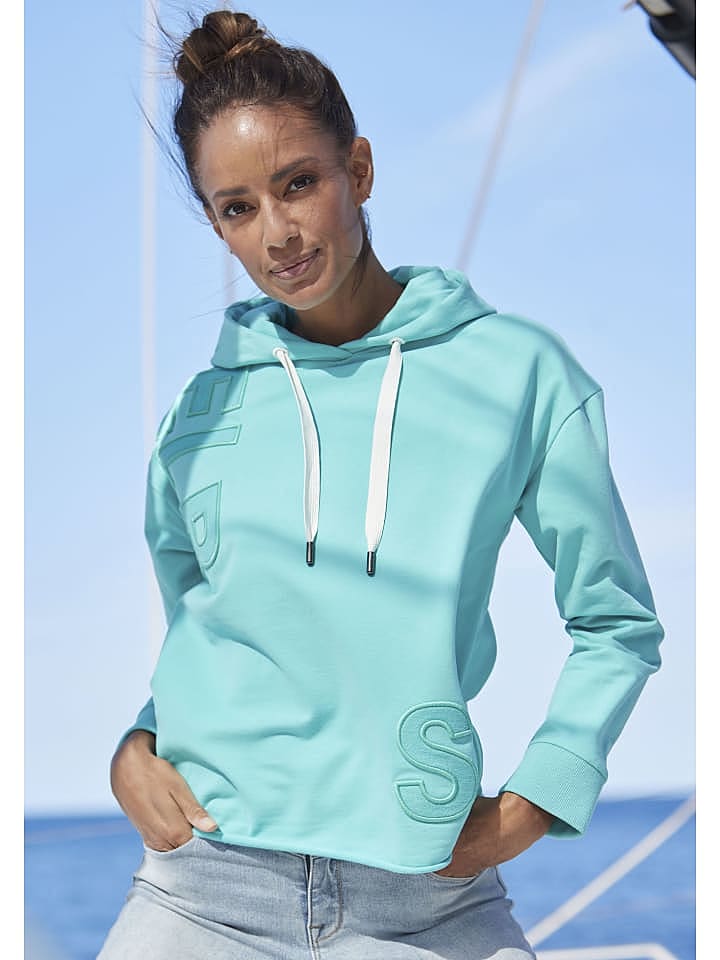 ELBSAND Kapuzensweatshirt in aqua günstig kaufen L