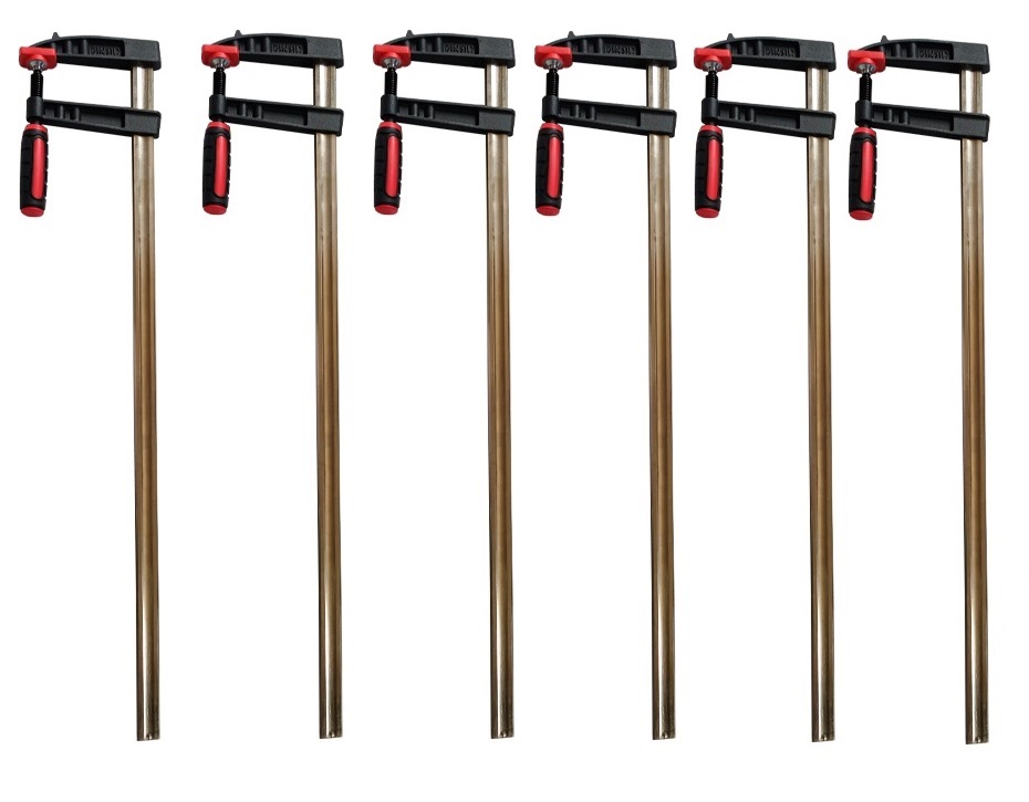 Vago-Tools 6x Profi Schraubzwinge 300x120 Zwinge Leimzwinge Klemmzwinge Temperguß
