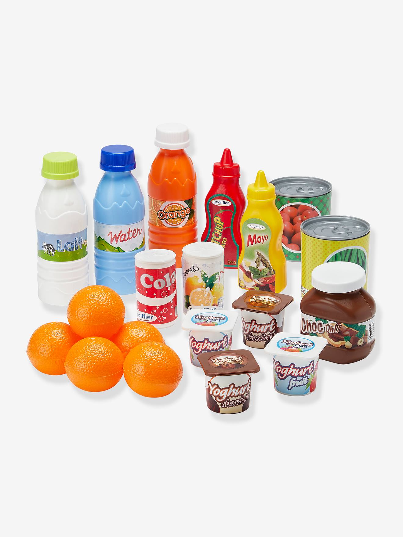 Ecoiffier Kinder Lebensmittel-Set 100 % CHEF ECOIFFIER - weiß