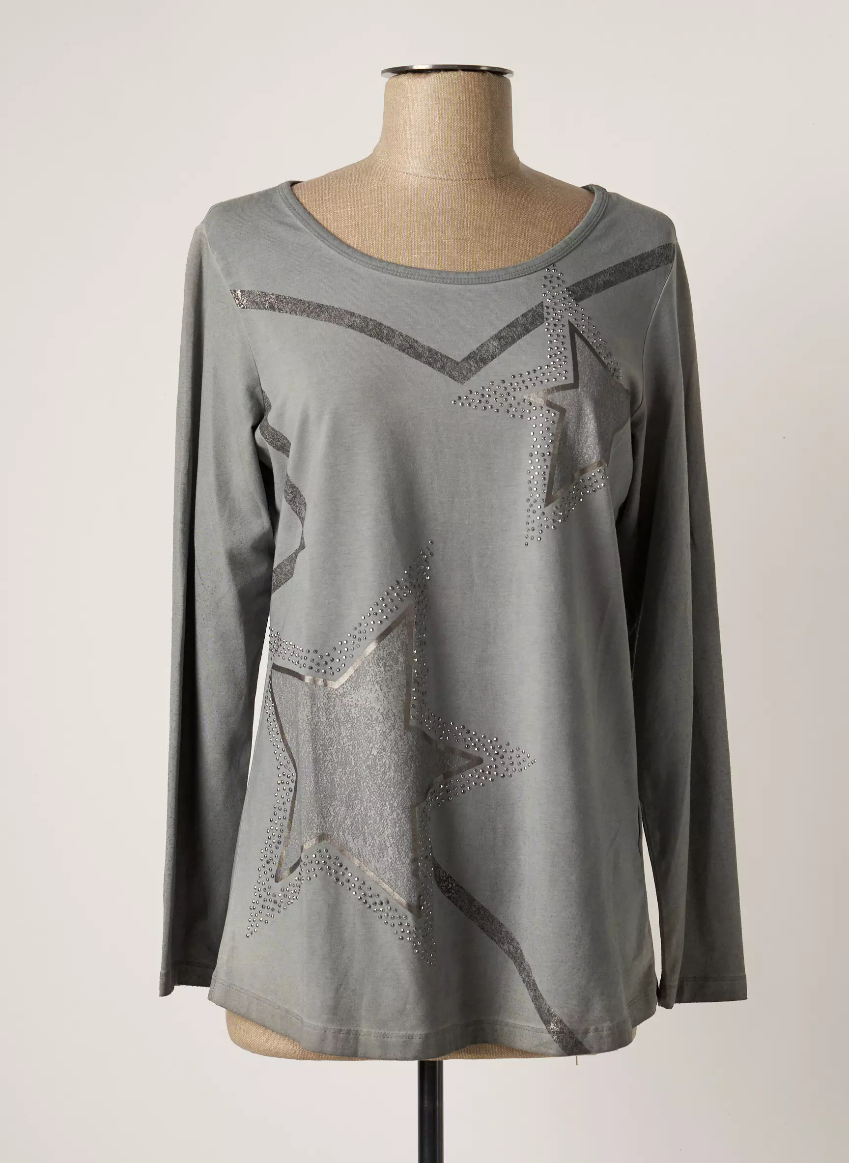 Bianca Tshirts Femme couleur gris