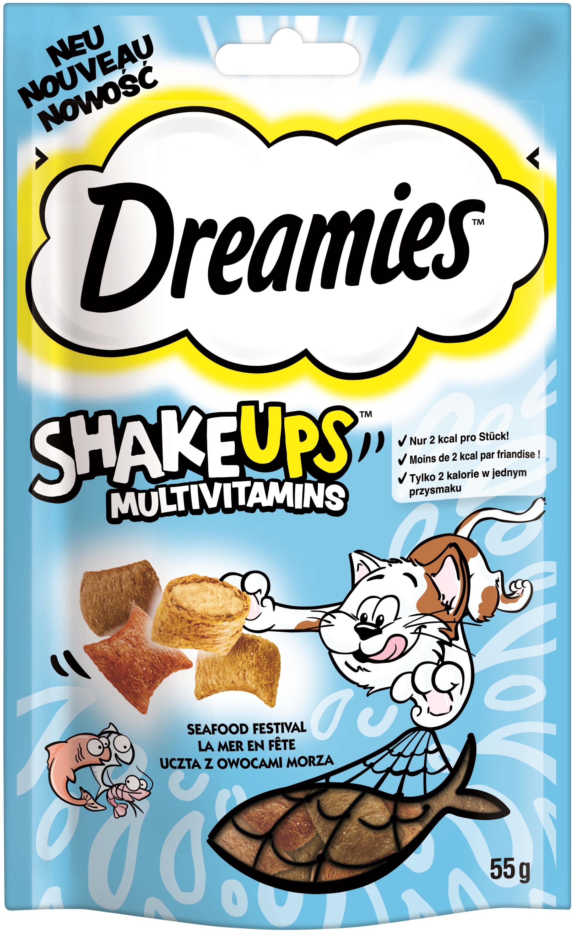 Dreamies Snacks Dreamies ShakeUps 6x55g Seafood Festival