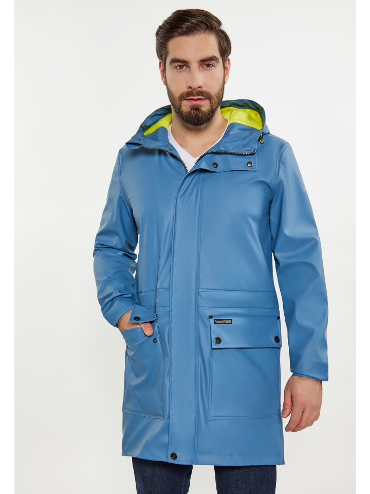 Schmuddelwedda Regenmantel in Stahlblau günstig kaufen