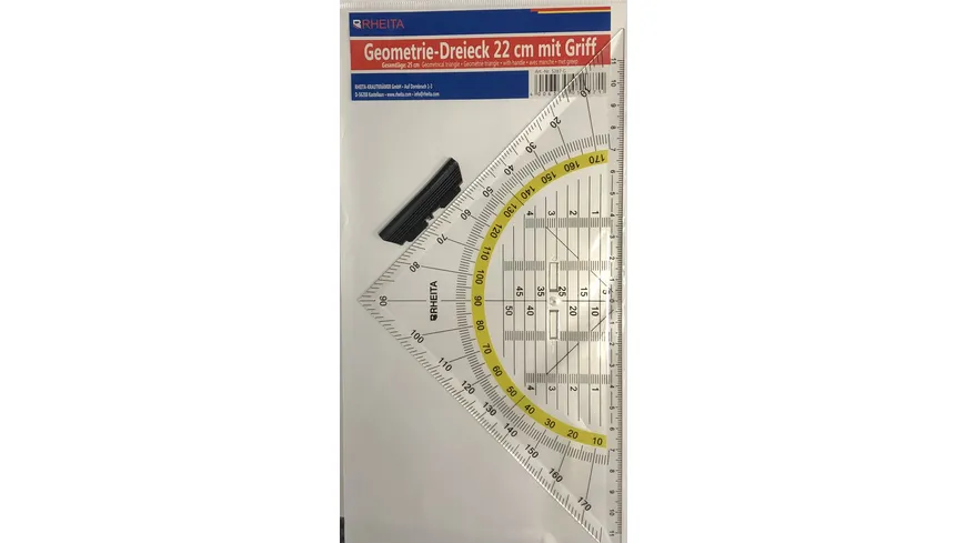 RHEITA Geo-Dreieck mit Griff 25cm