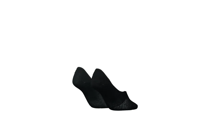 TOMMY HILFIGER Damen Füßlinge Diamond Structure 2er Pack black
