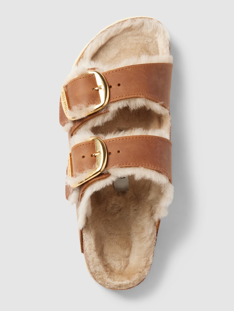 Slides mit Dornschließe Modell 'Arizona' in cognac