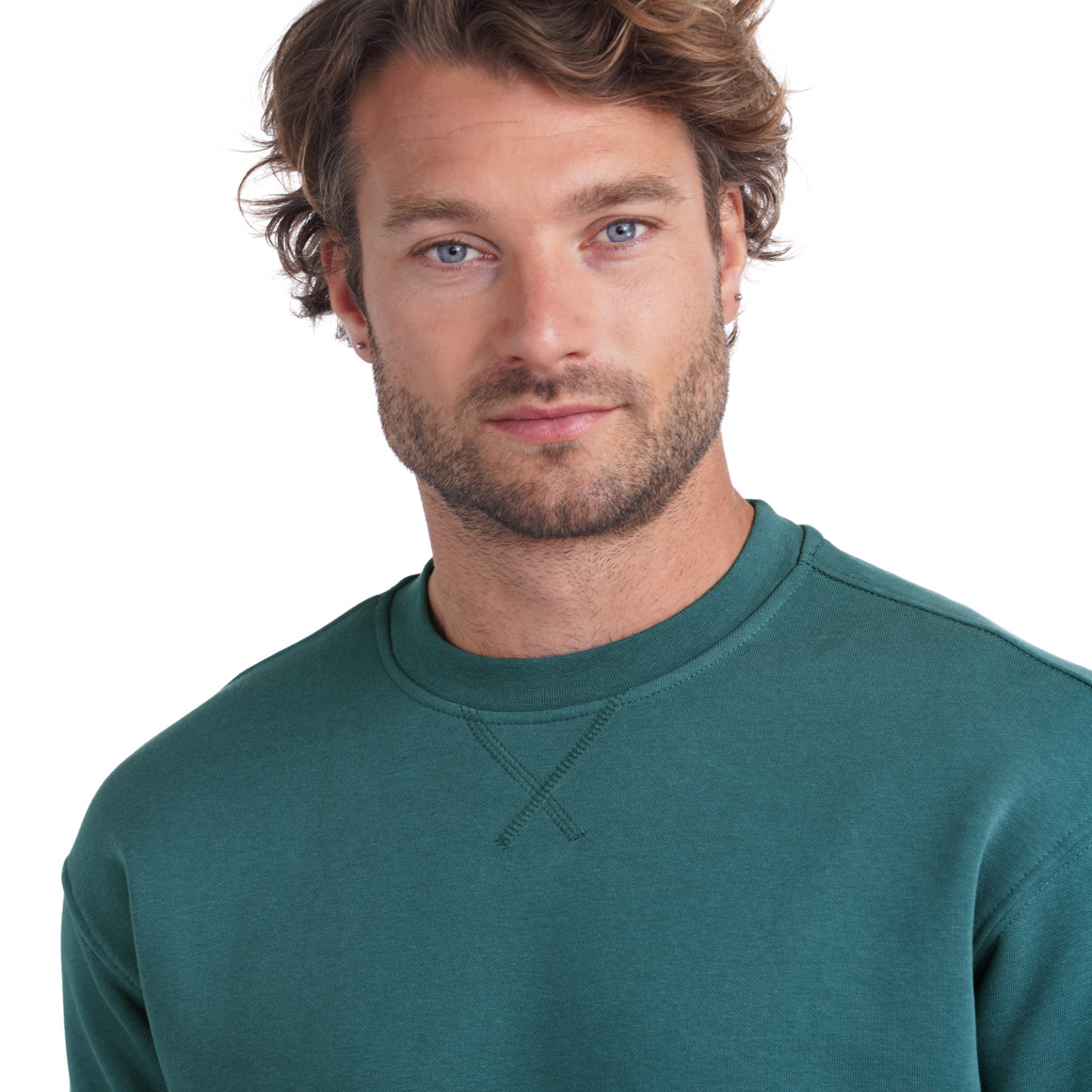 Herren Sweatshirt mit Rundhalsausschnitt