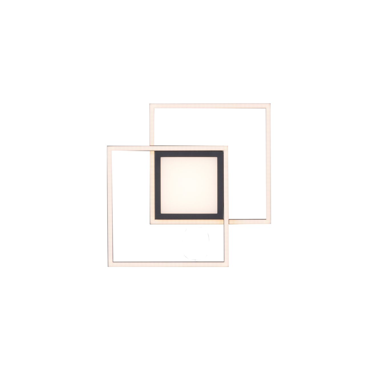 JUST LIGHT LED Deckenleuchte ASMIN, separat steuerbar, IP20, Schwarz