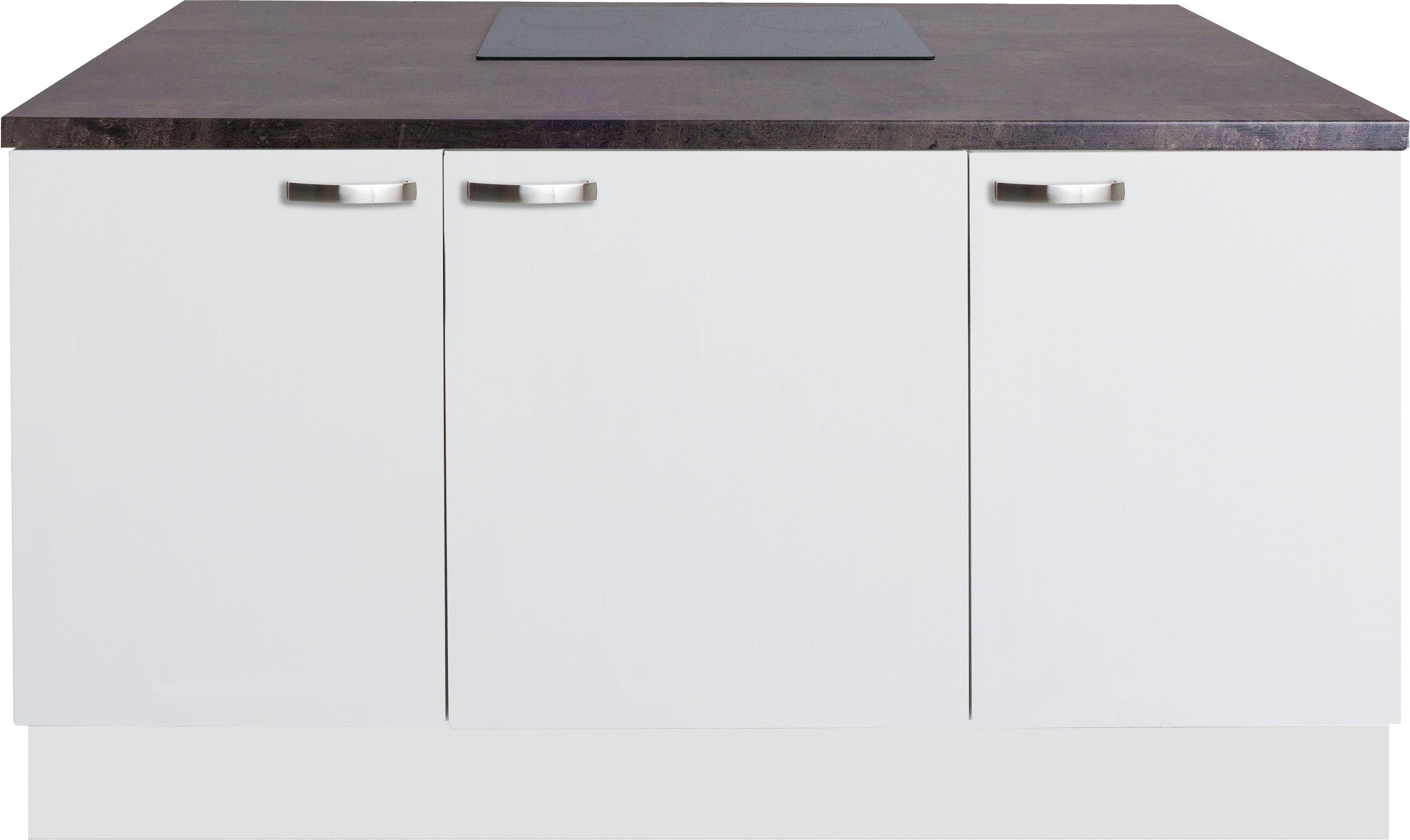 OPTIFIT Kücheninsel Cara, Vollauszüge und Soft-Close-Funktion, Stellbreite 160 x 95 cm