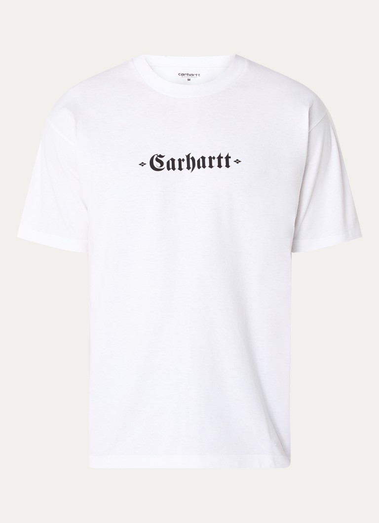 Carhartt WIP Greatest Hits organiskās kokvilnas T-krekls ar apdruku priekšpusē un aizmugurē