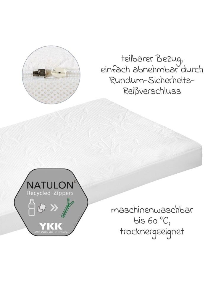 Alvi Babybett-Matratze MamaLiebe 70 x 140 cm in weiss günstig kaufen onesize