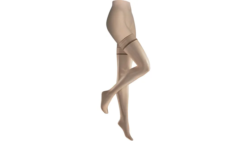 KUNERT Damen Halterlose Strümpfe Beauty 7 DEN cashmere