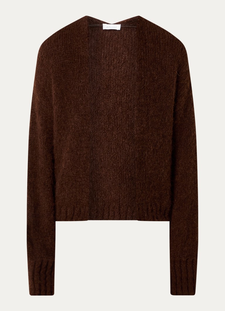 alchemist Louiza coarse knit conspicuous vest in alpaca wool blend