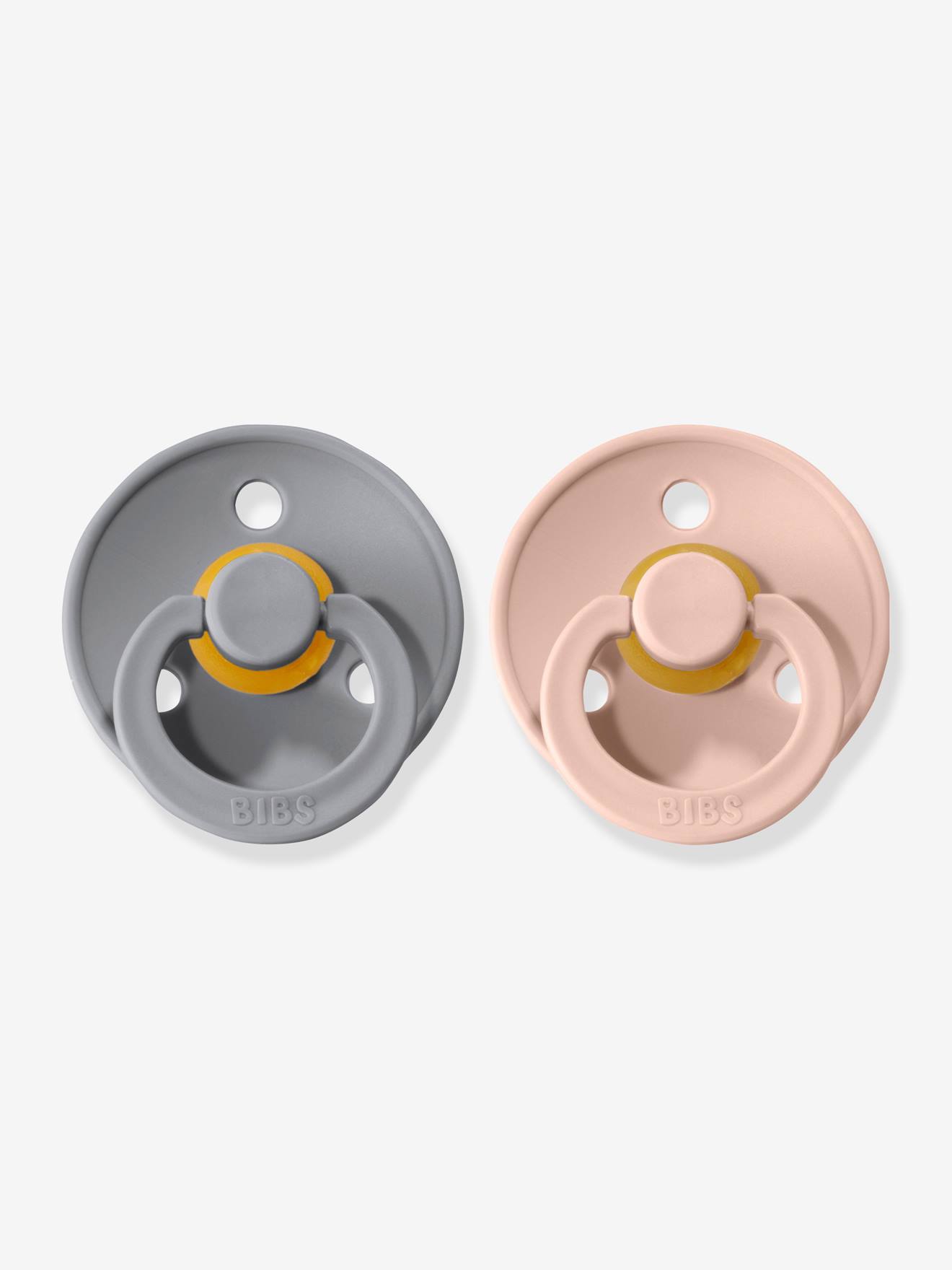 Bibs 2 Beruhigungssauger COLOUR BIBS, Gr. 1 (0-6 Monate) - ziegel+zartrosa