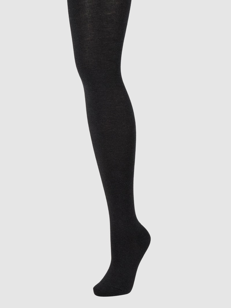 Strumpfhose mit Stretch-Anteil Modell 'Family' in anthrazit meliert