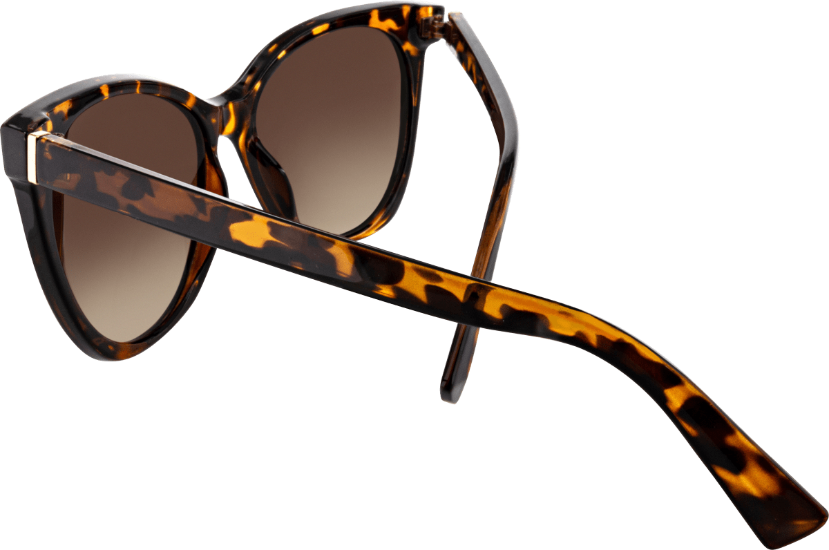 Sonnenbrille Erwachsene Cat-Eye Form mit Demi-Muster, 1 St