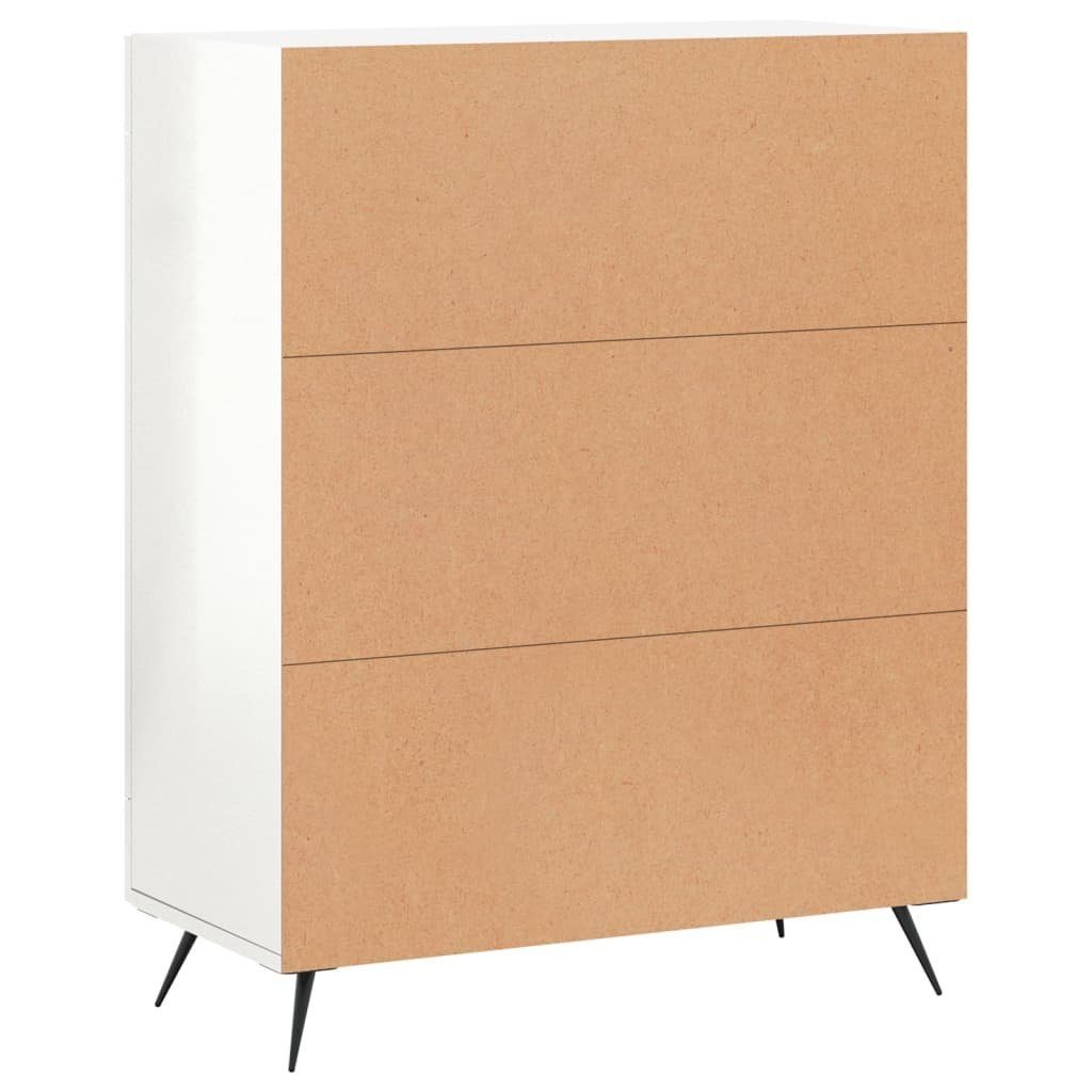 vidaXL Sideboard Sideboard Hochglanz-Weiß 69,5x34x90 cm Holzwerkstoff (1 St)
