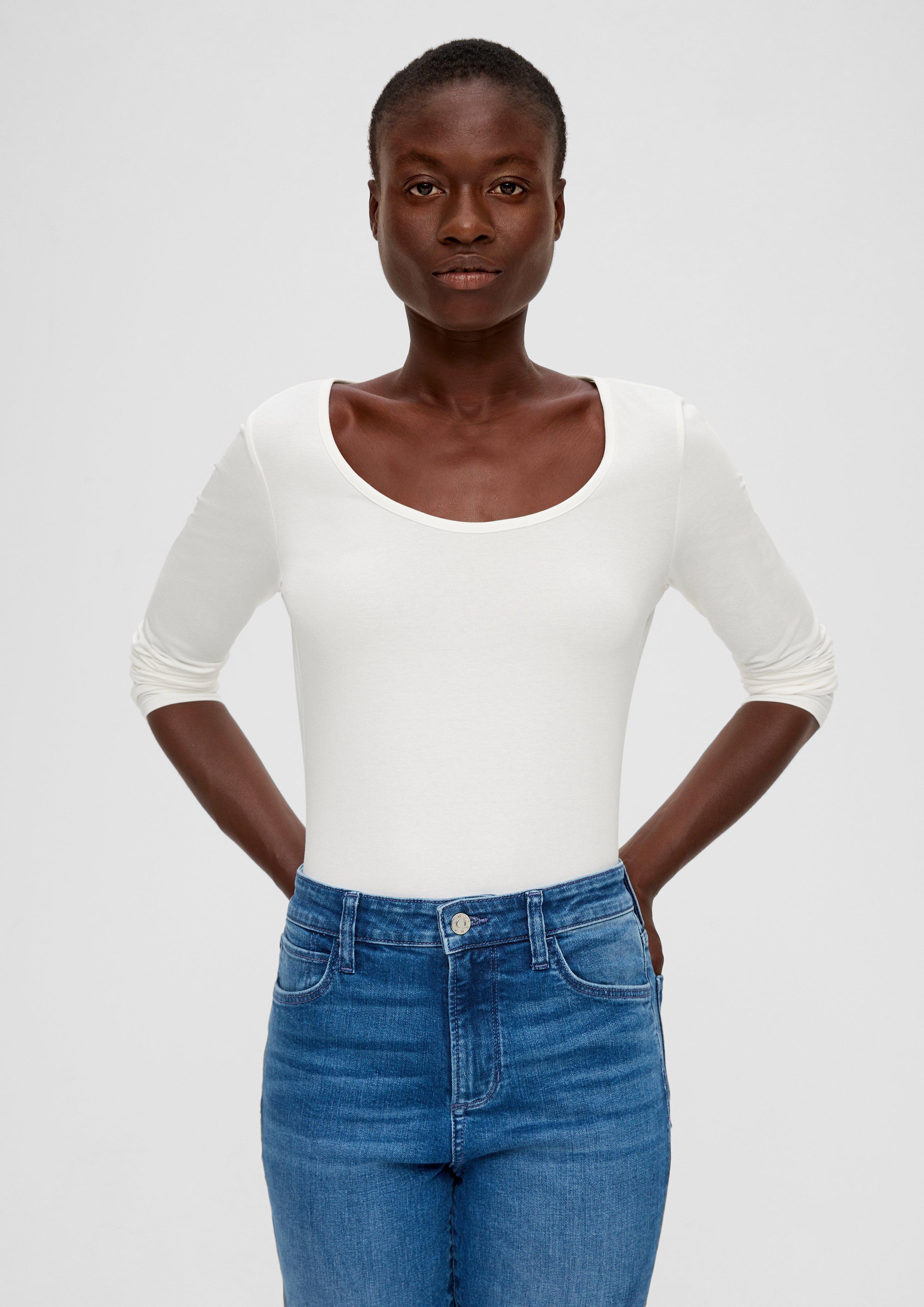 Longsleeve aus Baumwollstretch  2135961-0210