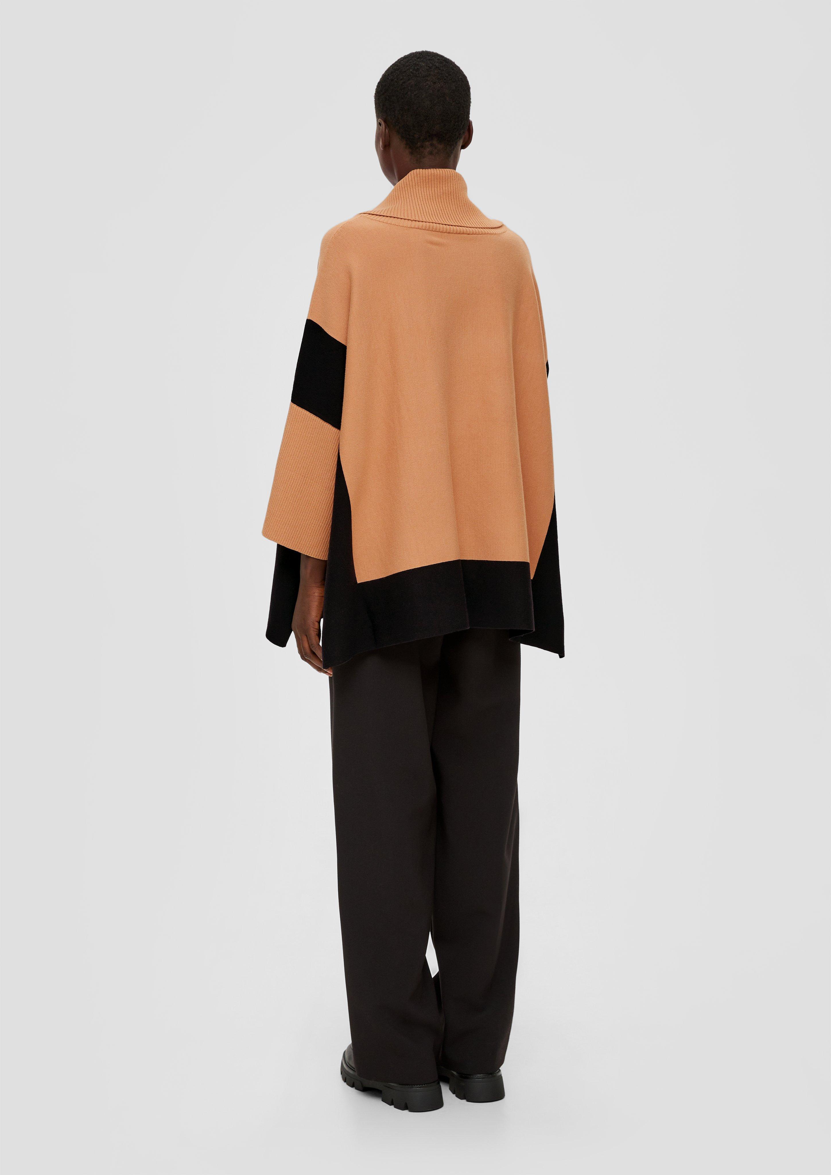 Poncho mit Viskose  2138285-18X6