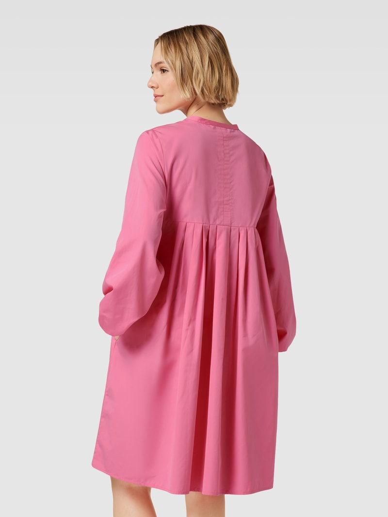 Knielanges Kleid mit Ballonärmeln Modell 'Lindy' in pink