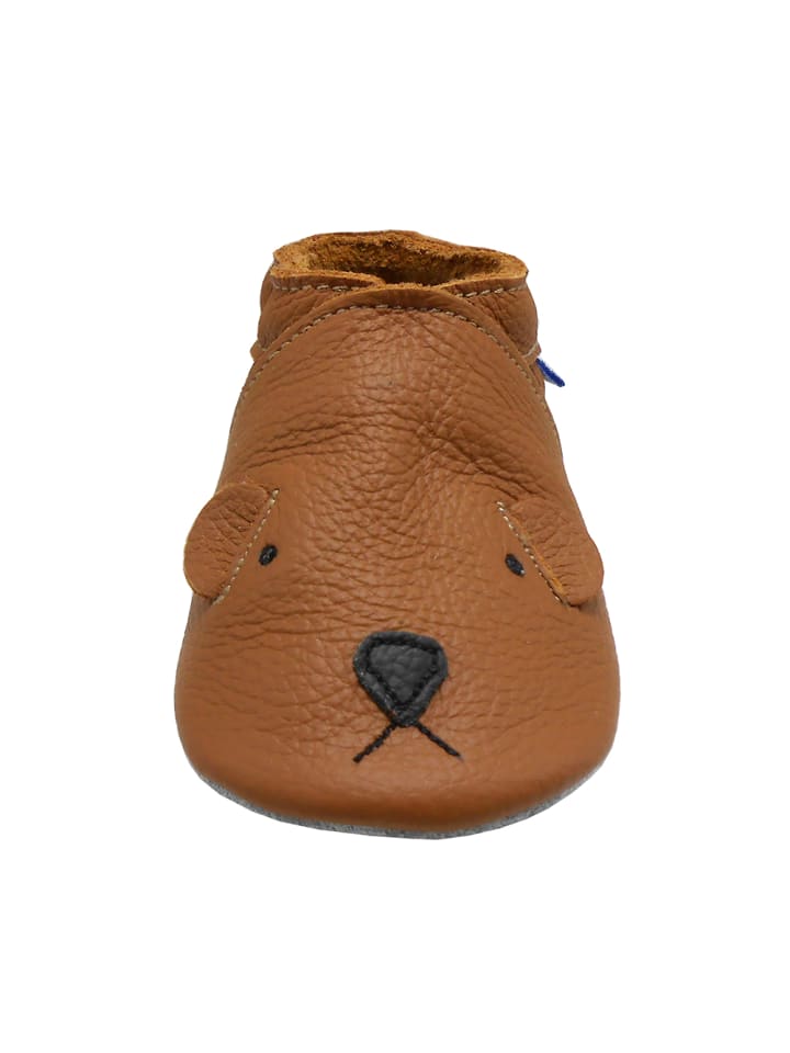 Yalion Leder-Krabbelschuhe 