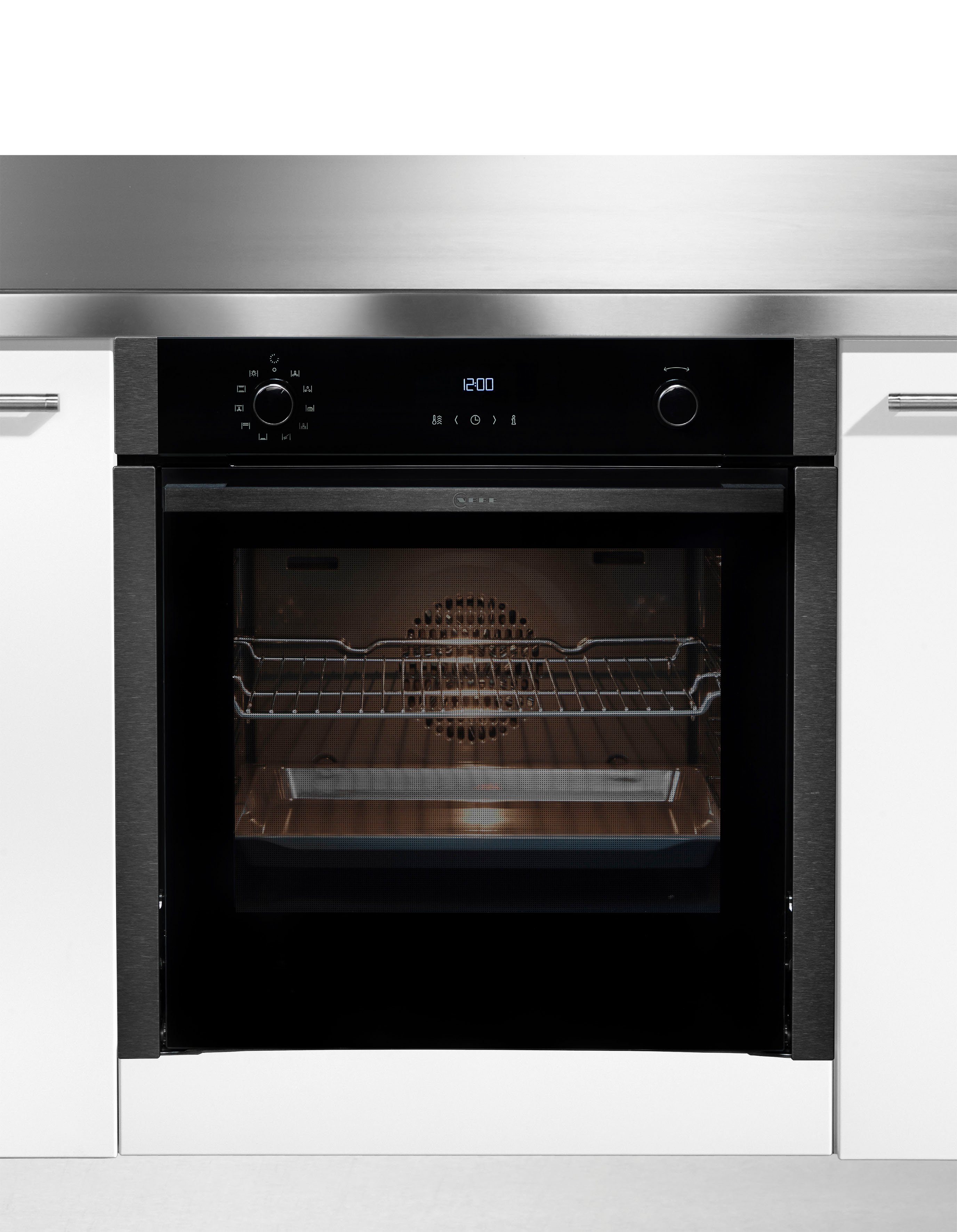 NEFF Backofen B5ACH7AG1, Pyrolyse-Selbstreinigung, voll versenkbare Ofentür dank Slide & Hide®
