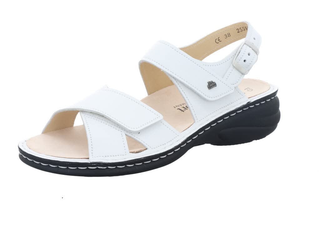 FINN COMFORT Klassische Sandalen weiss Linosa